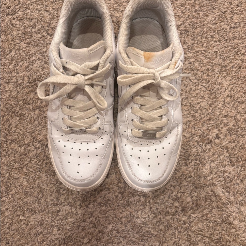White Nike Air Force 1s